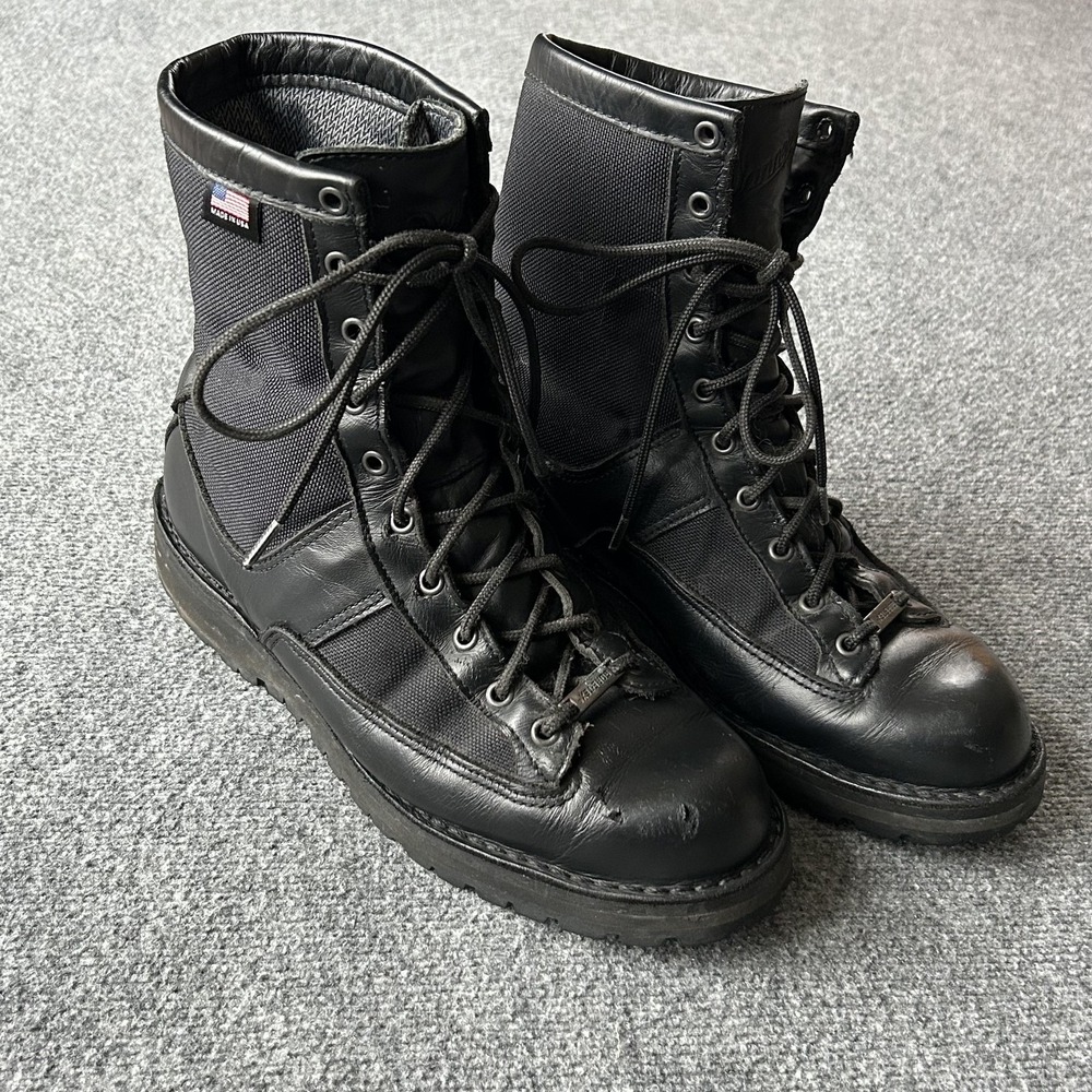 Danner Acadia 8 BLK Boots Mens 11D Black Leather Gore-Tex Combat USA Military
